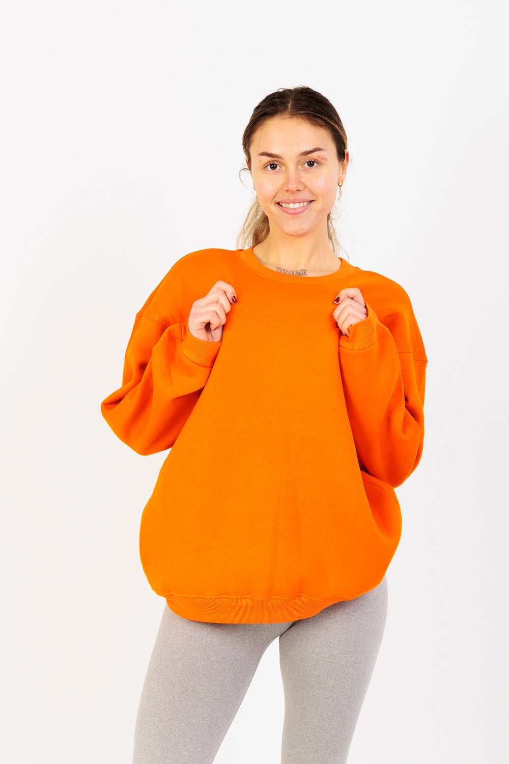 Charming Vogue Oversized Sweatshirt Unisex Orange