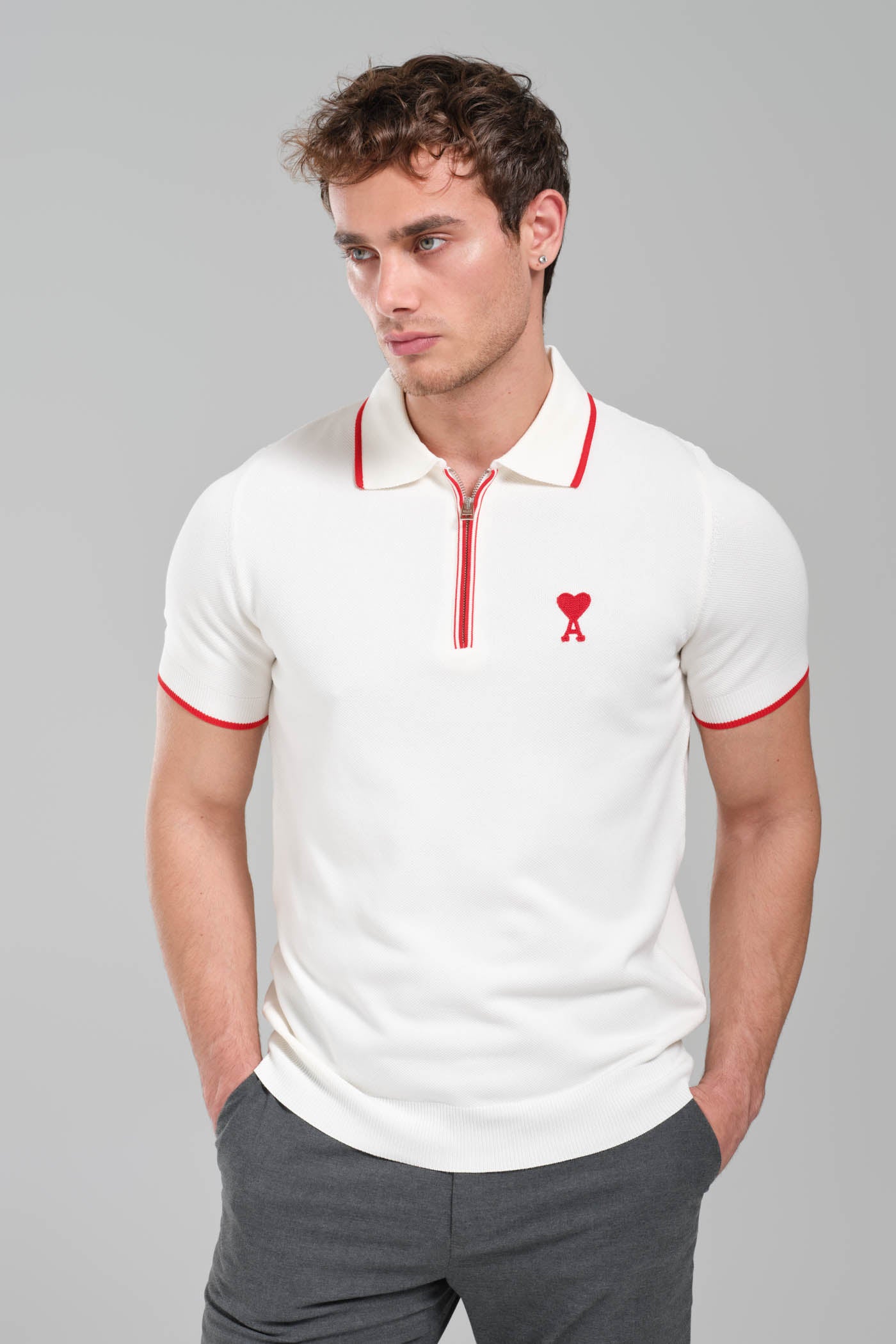 [AMI PARIS]Ami de Coeur Polo Shirt★送料・関税込み★ AMI Paris Ami De Coeur Polo Shirt | Saks Fifth Avenue