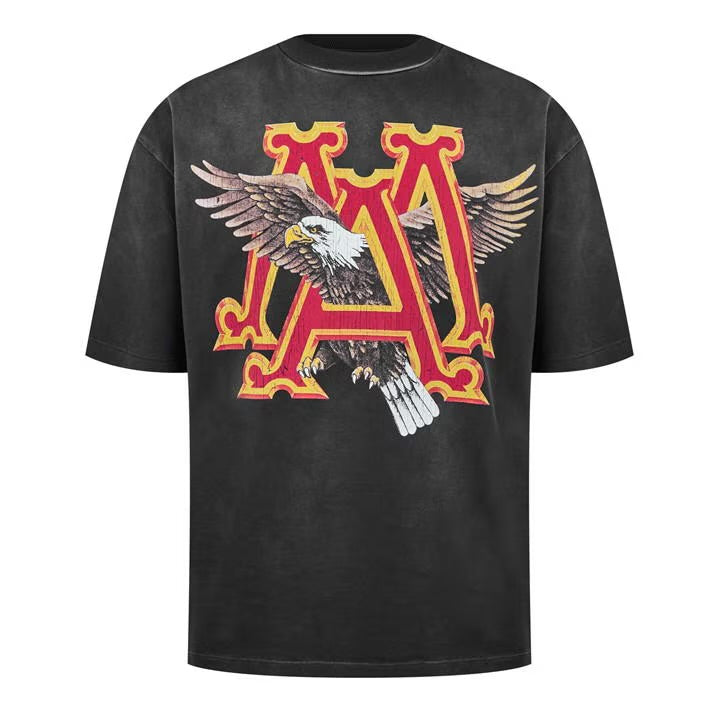 AMIRI MA Eagle プリント コットン Tシャツ 人気 AMIRI MA Eagle Tシャツ | ブラック | FARFETCH JP